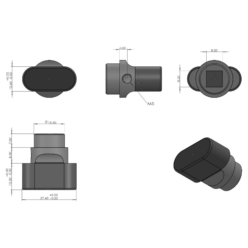 Differnz Differnz Essence Rozet – Rond – WC – Zwart