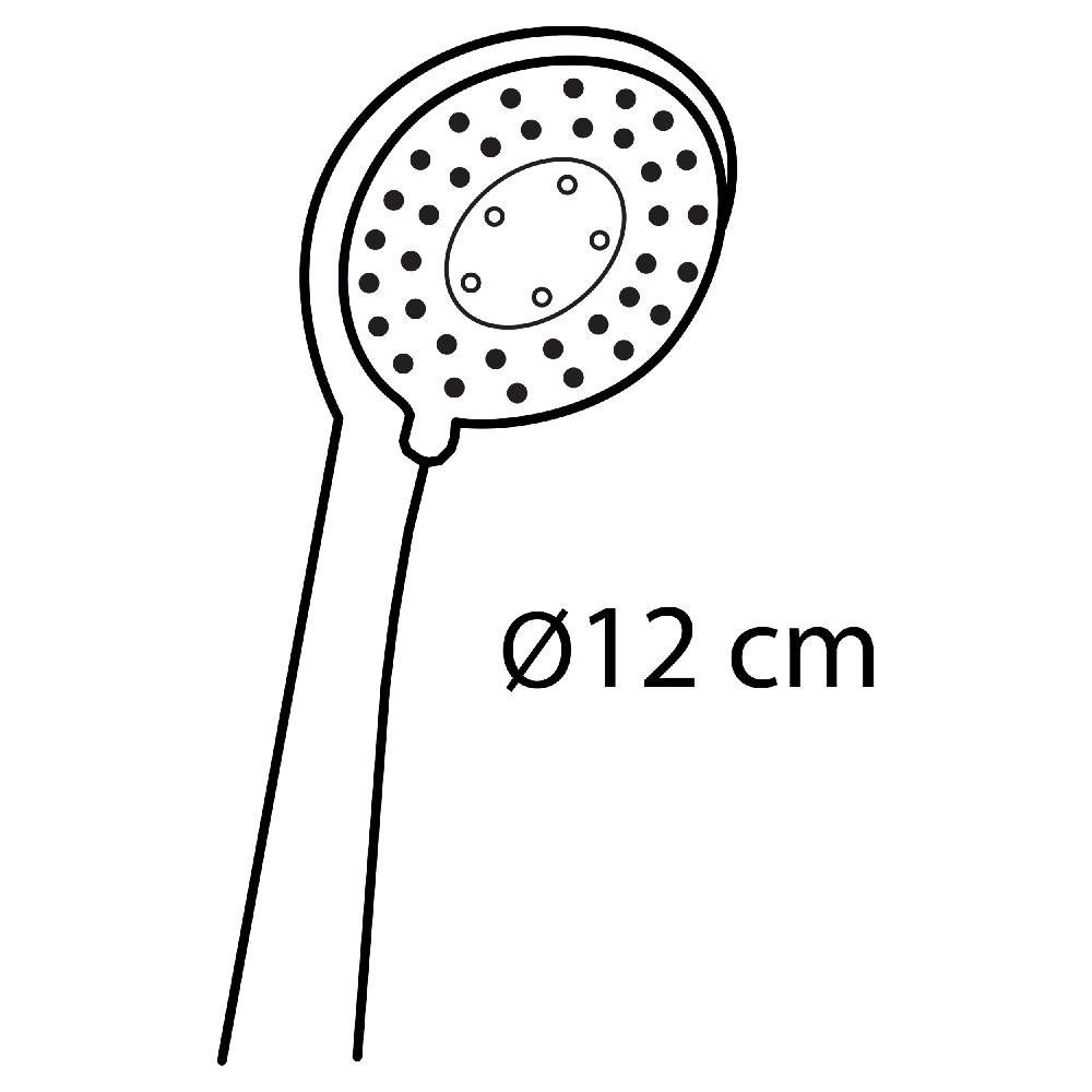 Differnz Differnz Handdouche – 3 Standen – Zwart