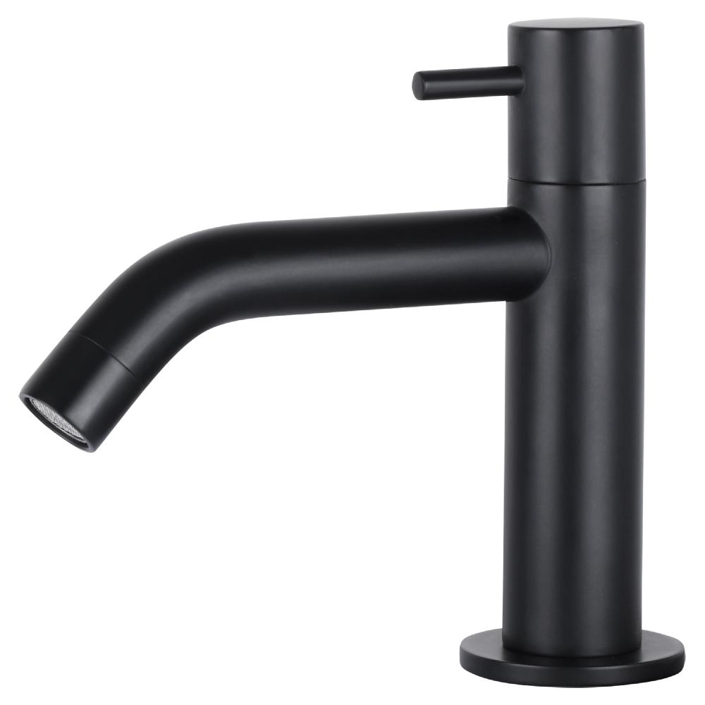 differnz Differnz koudwaterkraan – gebogen mat zwart