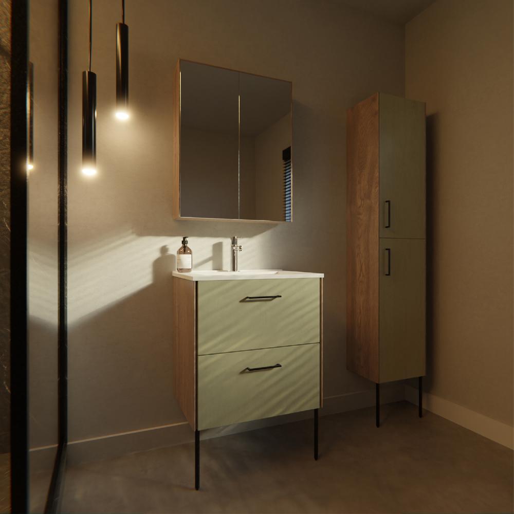 Differnz Differnz Legs Wastafel – 60 Cm – Keramiek – Wit