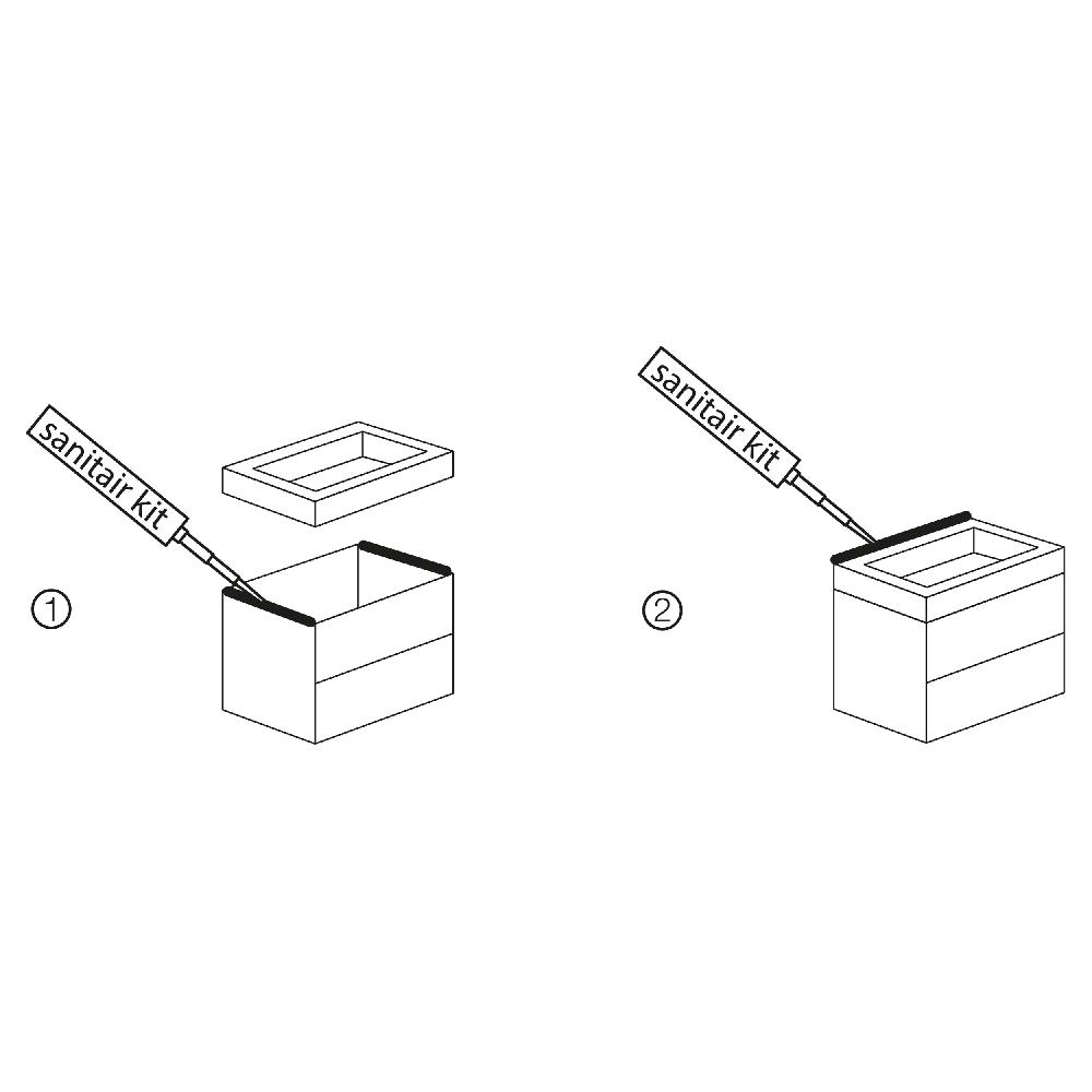 Differnz Differnz Reno Wastafel – 75 X 50 X 5 Cm – Wit