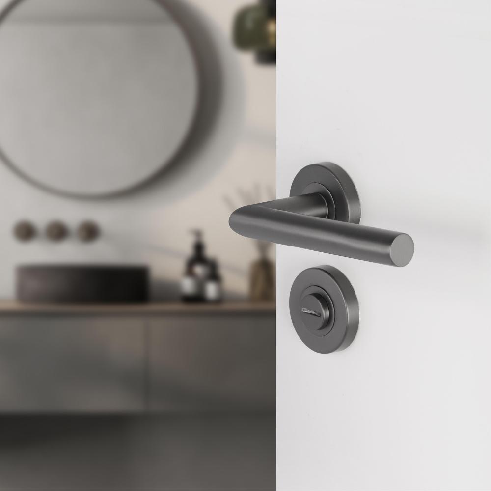 Differnz Differnz Rozet – Rond – WC – Gun Metal