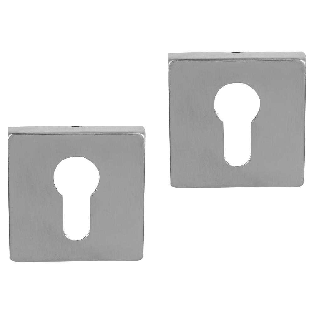 differnz Differnz rozet – vierkant – cilinder – chroom