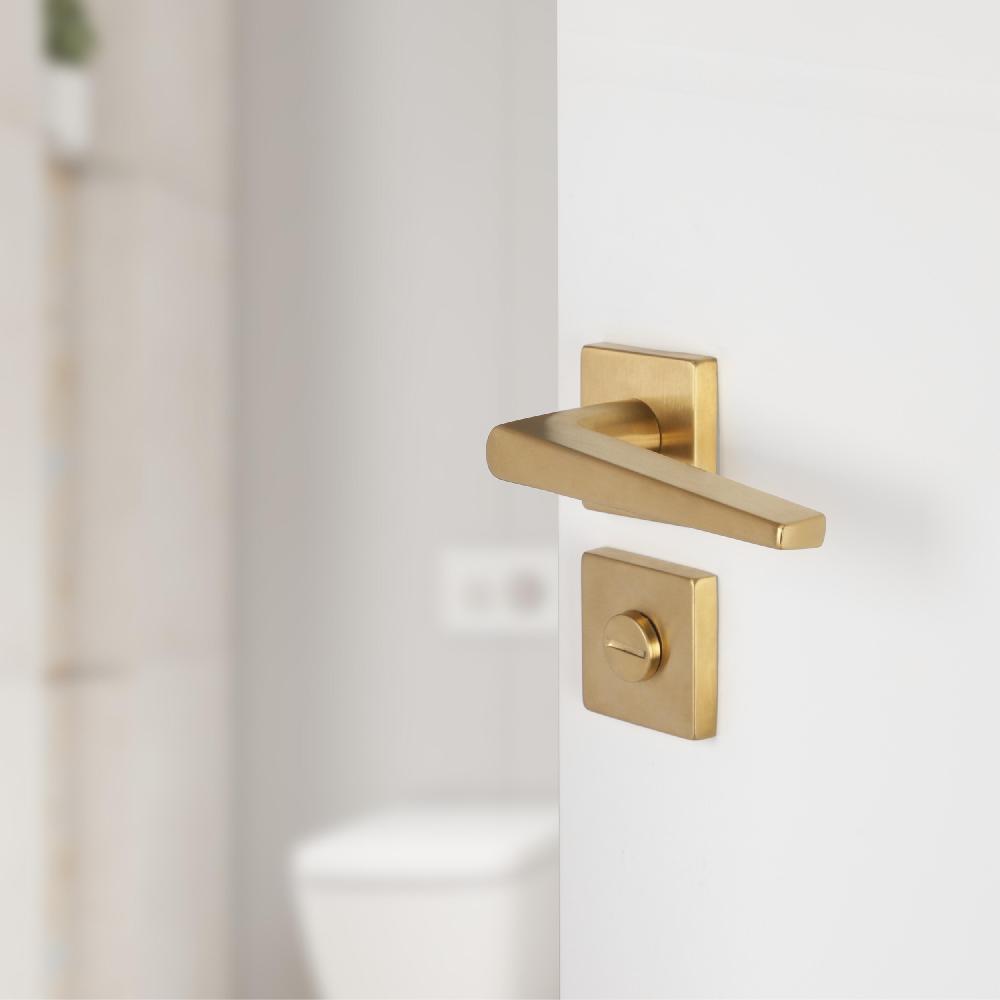 Differnz Differnz Rozet – Vierkant – WC – Goud