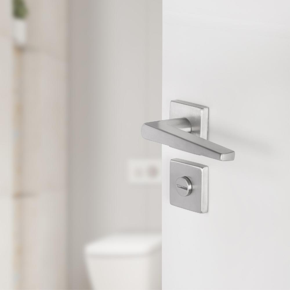 Differnz Differnz Rozet – Vierkant – WC – Mat Chroom