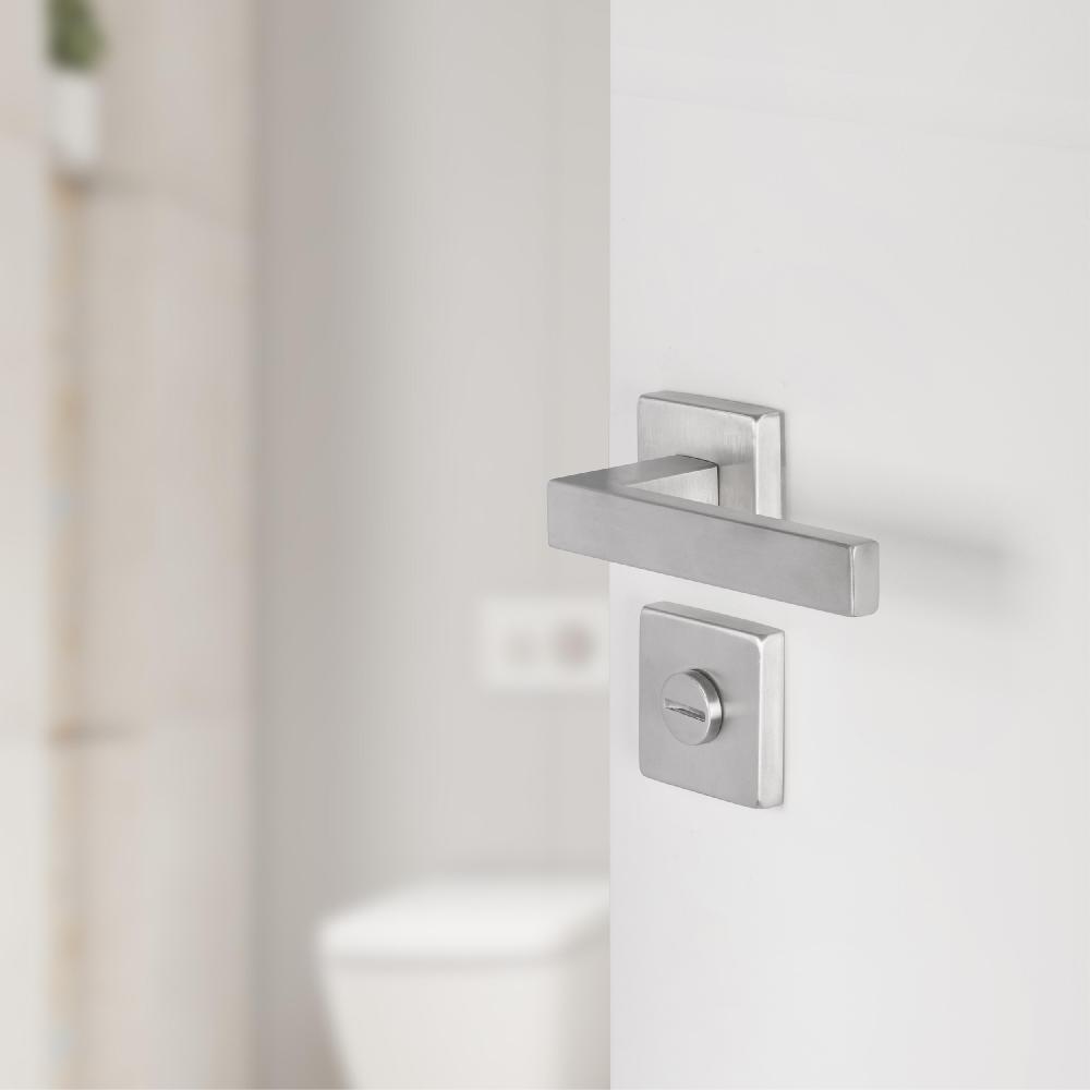 Differnz Differnz Rozet – Vierkant – WC – Mat Chroom