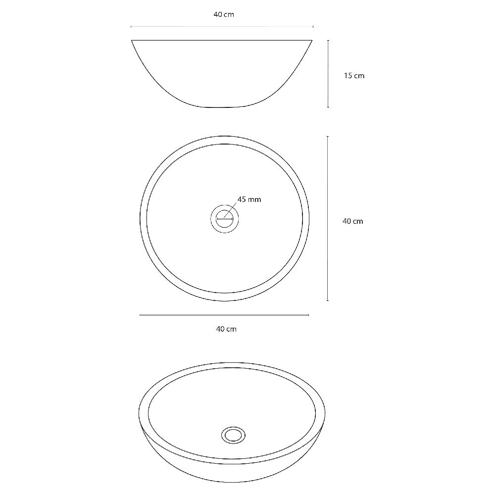 Differnz Differnz Waskom – Ø 42 Cm – Sandstone