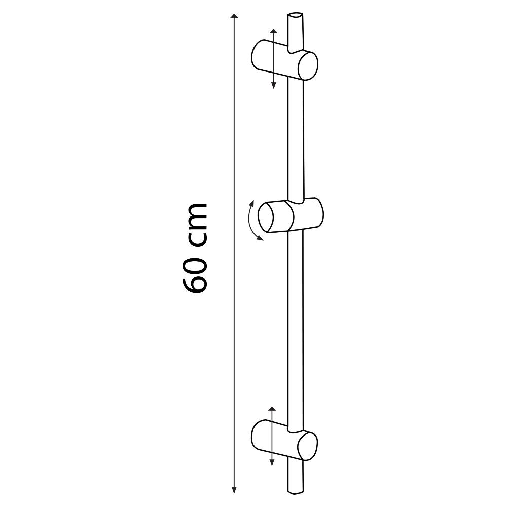 Differnz Differnz Doucheset – 3 Standen Deluxe – Chroom