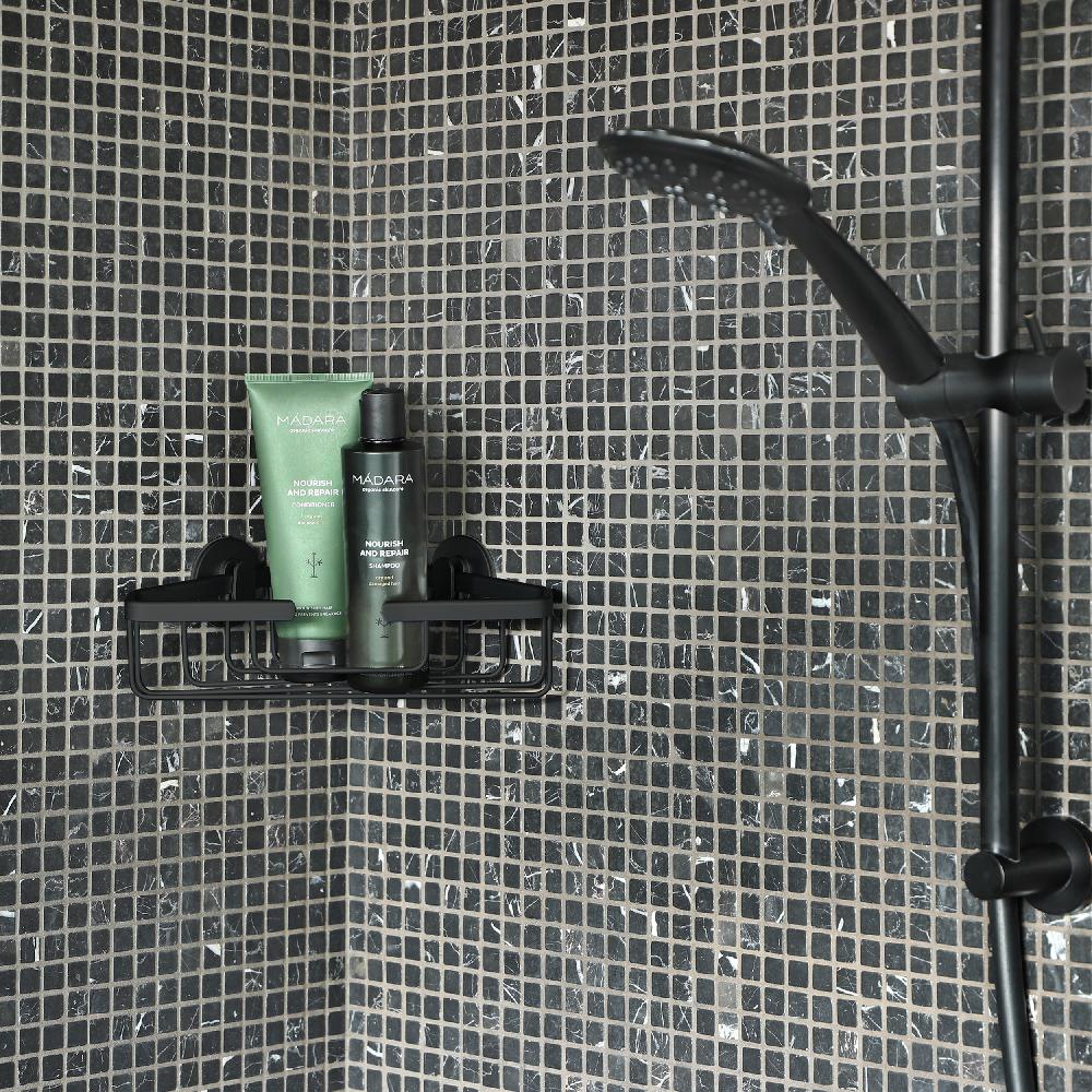 Differnz Differnz Draadmand – Driehoek – Zonder Boren – Aluminium – 25 X 13 X 8 Cm – Zwart