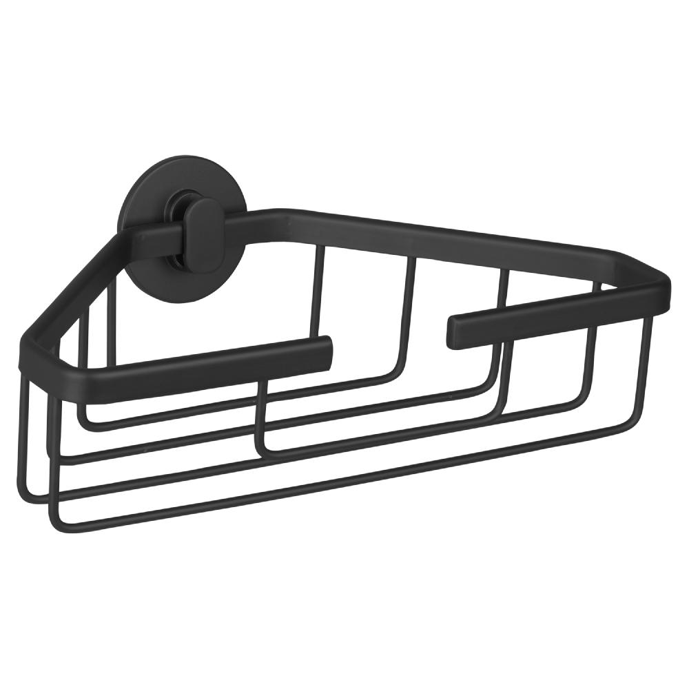 differnz Differnz draadmand – driehoek – zonder boren – aluminium – 25 x 13 x 8 cm – zwart