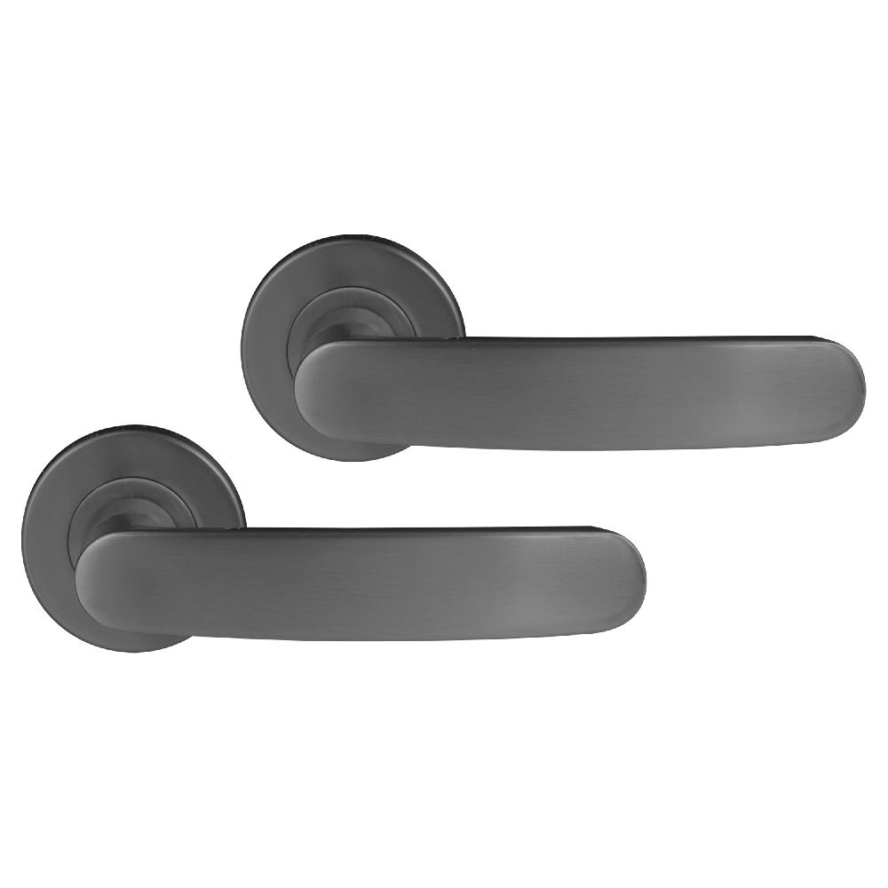 differnz Differnz Eindhoven deurkruk – rond rozet – blind – gun metal