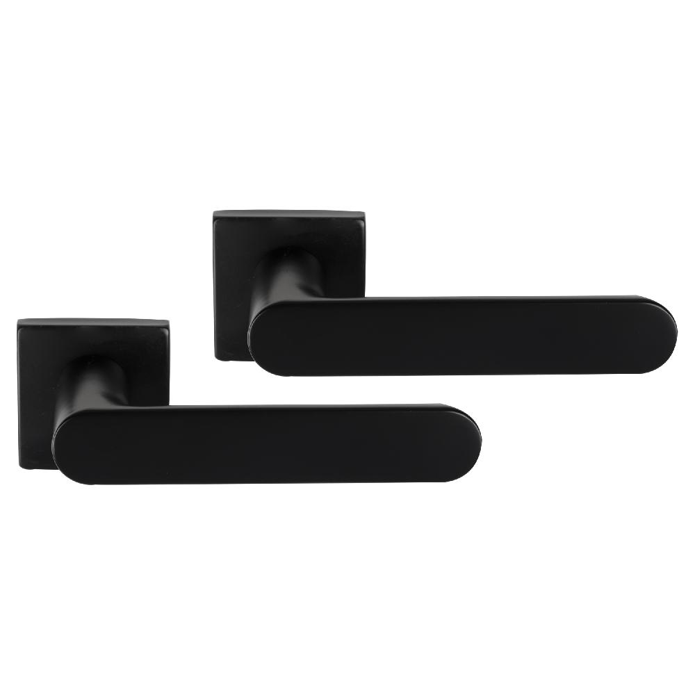 differnz Differnz Eindhoven deurkruk – vierkant rozet – blind – zwart