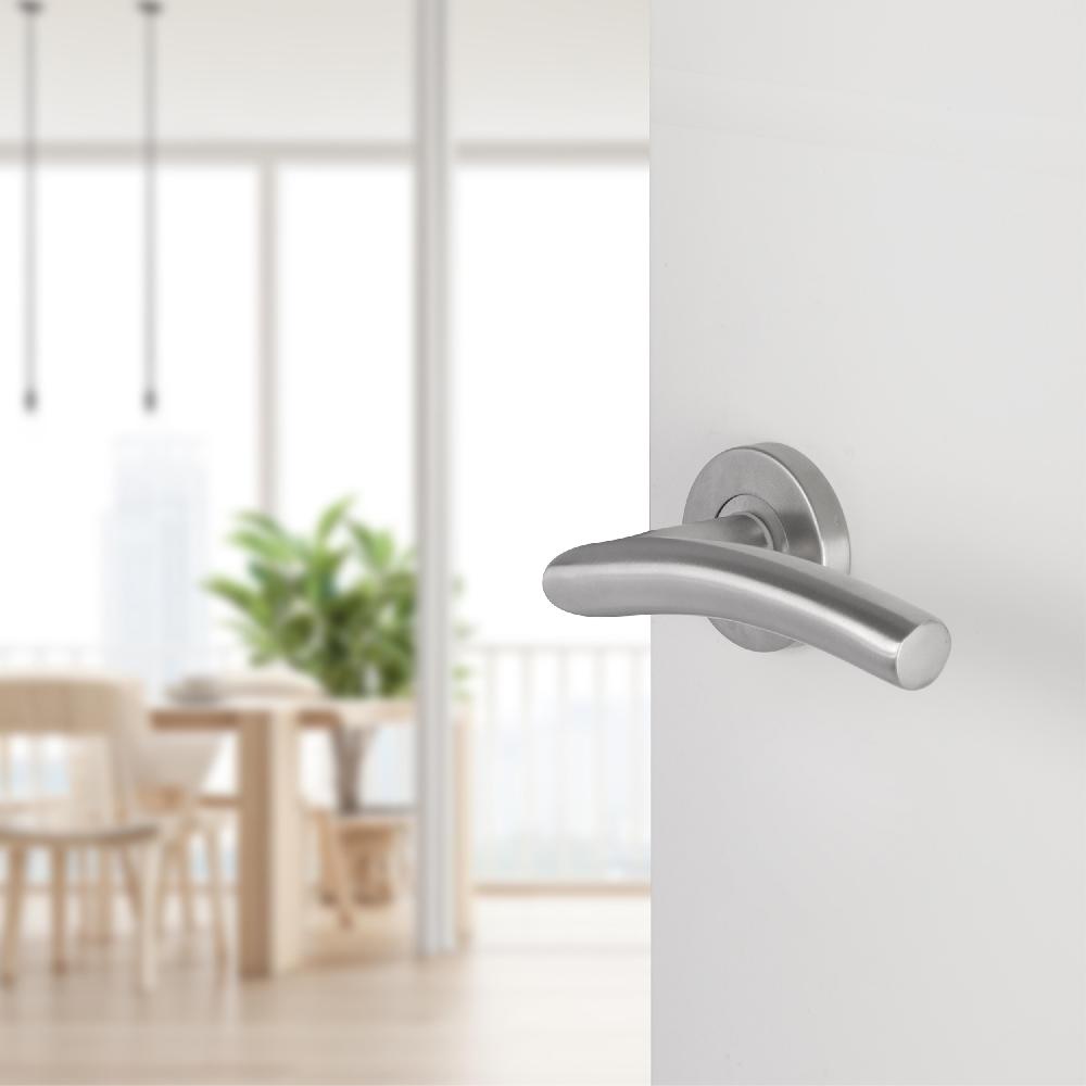 Differnz Differnz Essence Deurkruk – Boog – Rond Rozet – Blind – Mat Chroom