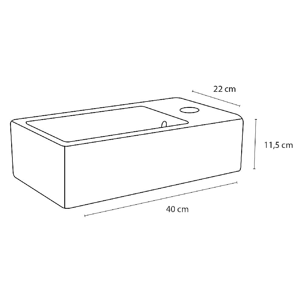 Differnz Differnz Force Fontein – Keramiek – 40 X 22 X 11.5 Cm