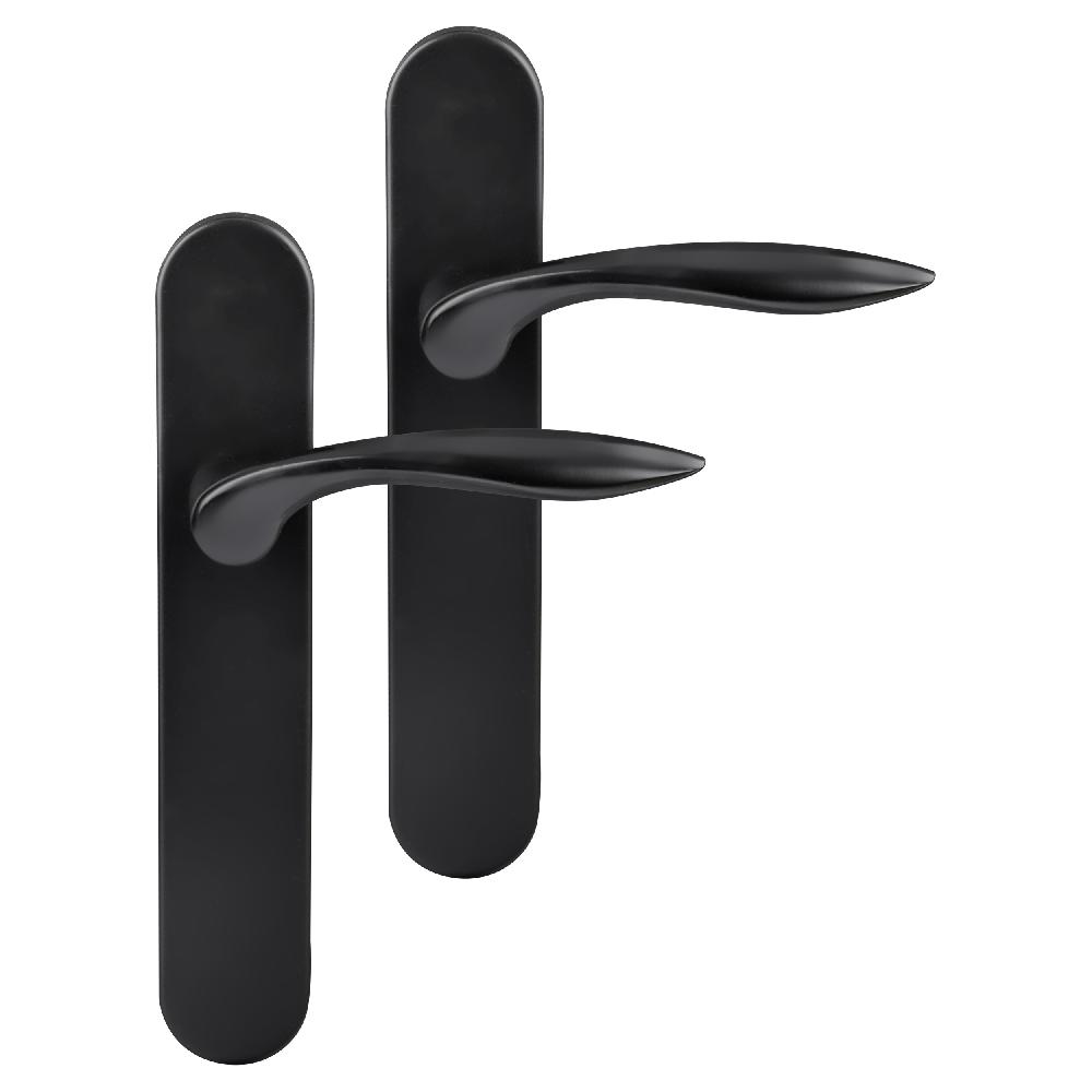 differnz Differnz Groningen deurkruk – ovaal schild – blind – zwart