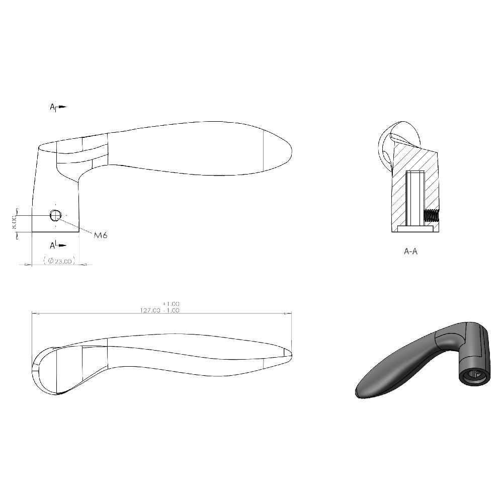 Differnz Differnz Groningen Deurkruk – Ovaal Schild – Cilinder 55 Mm – Zwart