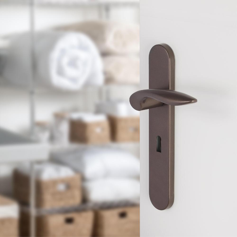 Differnz Differnz Groningen Deurkruk – Ovaal Schild – Sleutel 56 Mm – Brons