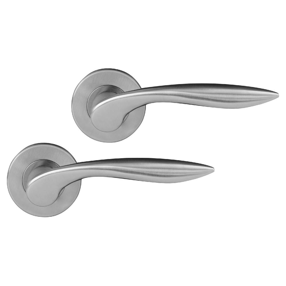 differnz Differnz Groningen deurkruk – rond rozet – blind – mat chroom