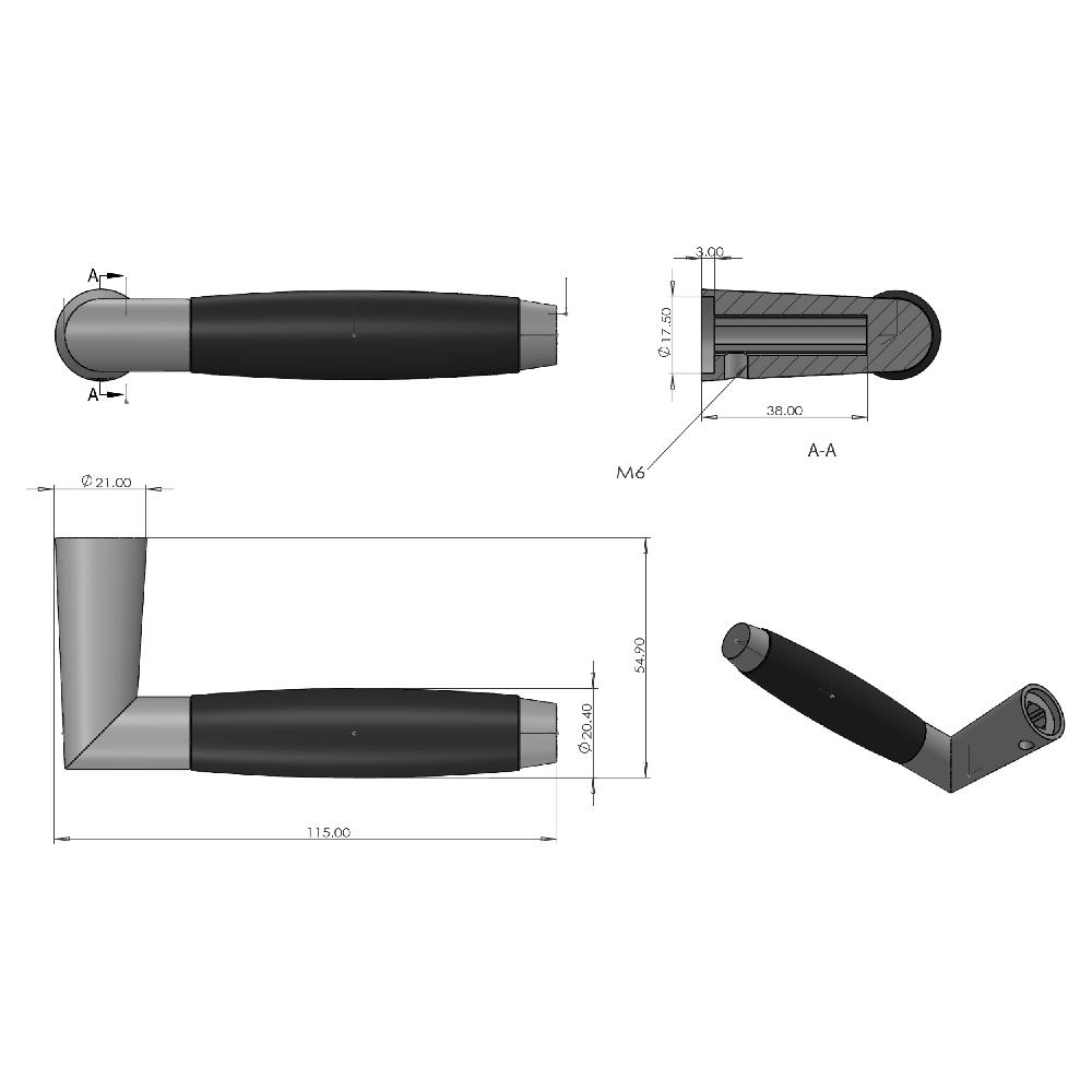 Differnz Differnz Haarlem Deurkruk – Vierkant Rozet – Blind – Chroom