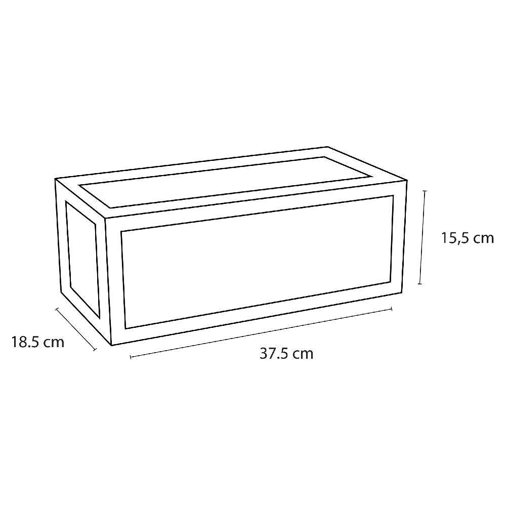 Differnz Differnz Handdoekhouder – Voor Fontein 37.5 X 18.5 Cm – Powder Coated Steel – Mat Zwart
