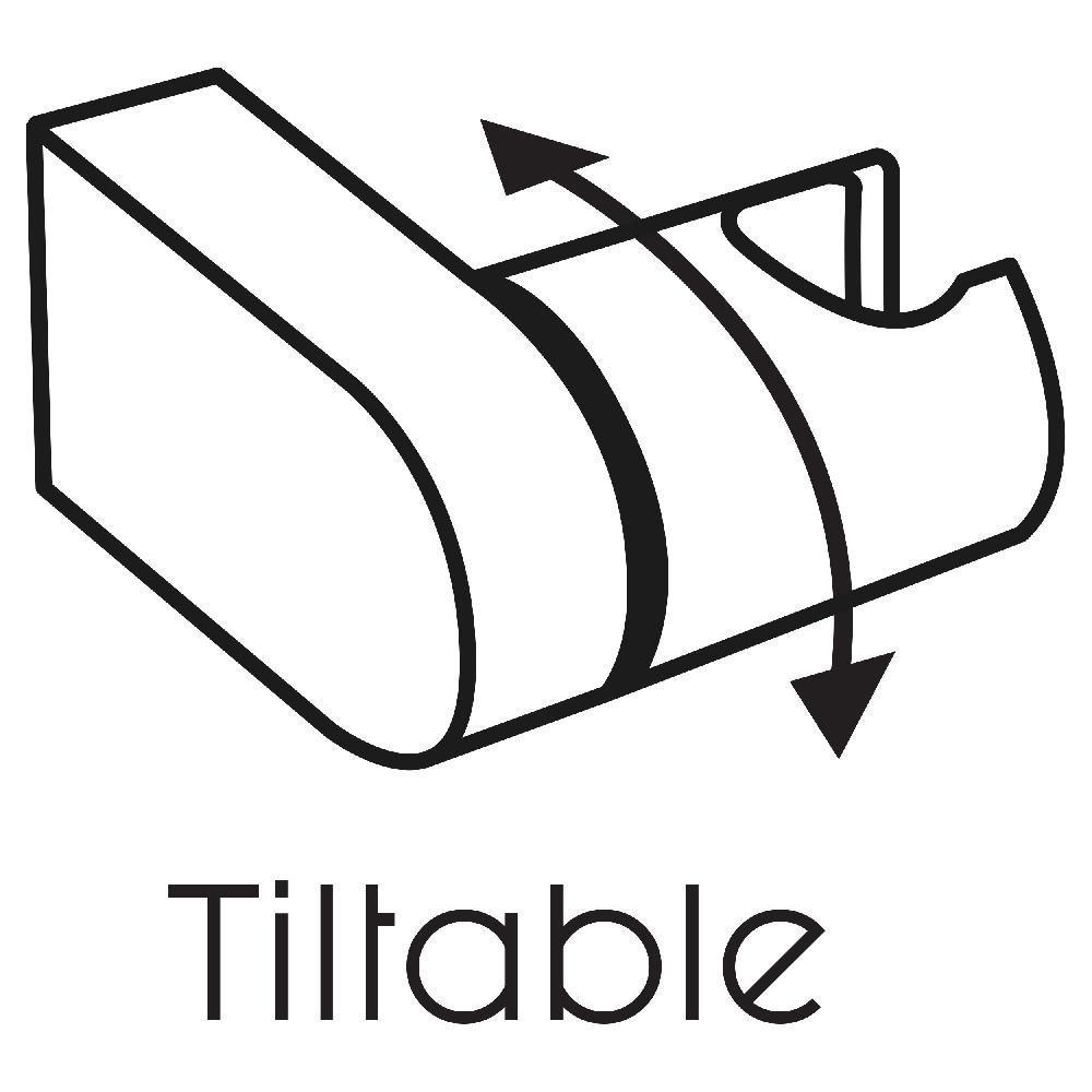 Differnz Differnz Handdouche Houder – Kantelbaar – Chroom
