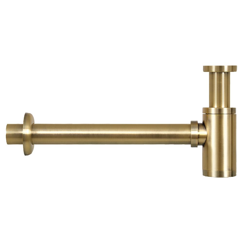 Differnz Differnz Helios Fonteinset – Keramiek Wit – Warm/koud Kraan Recht Mat Goud – Kraan Links – Always Open Afvoerplug – 37.5 X 18.5 X 9 Cm