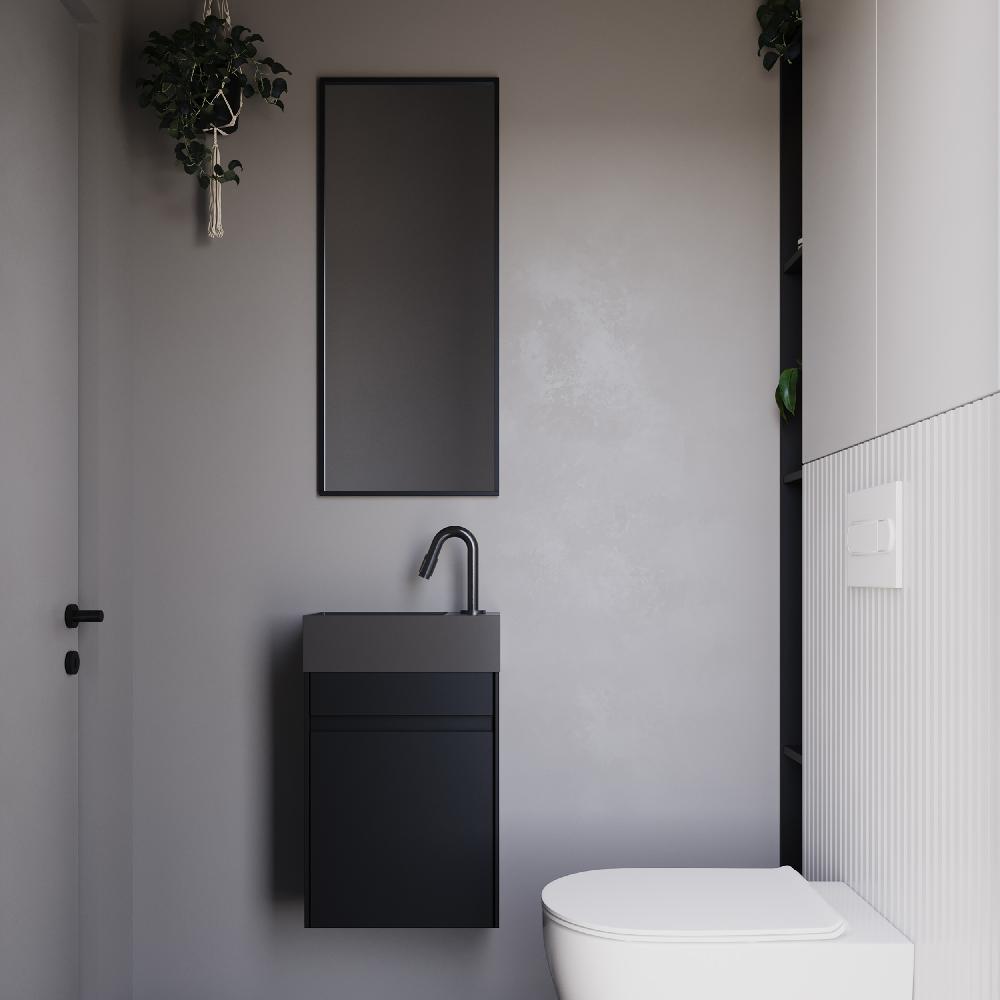 Differnz Differnz Hura L Fontein – 40 X 22 X 11 Cm – RVS – Gun Metal