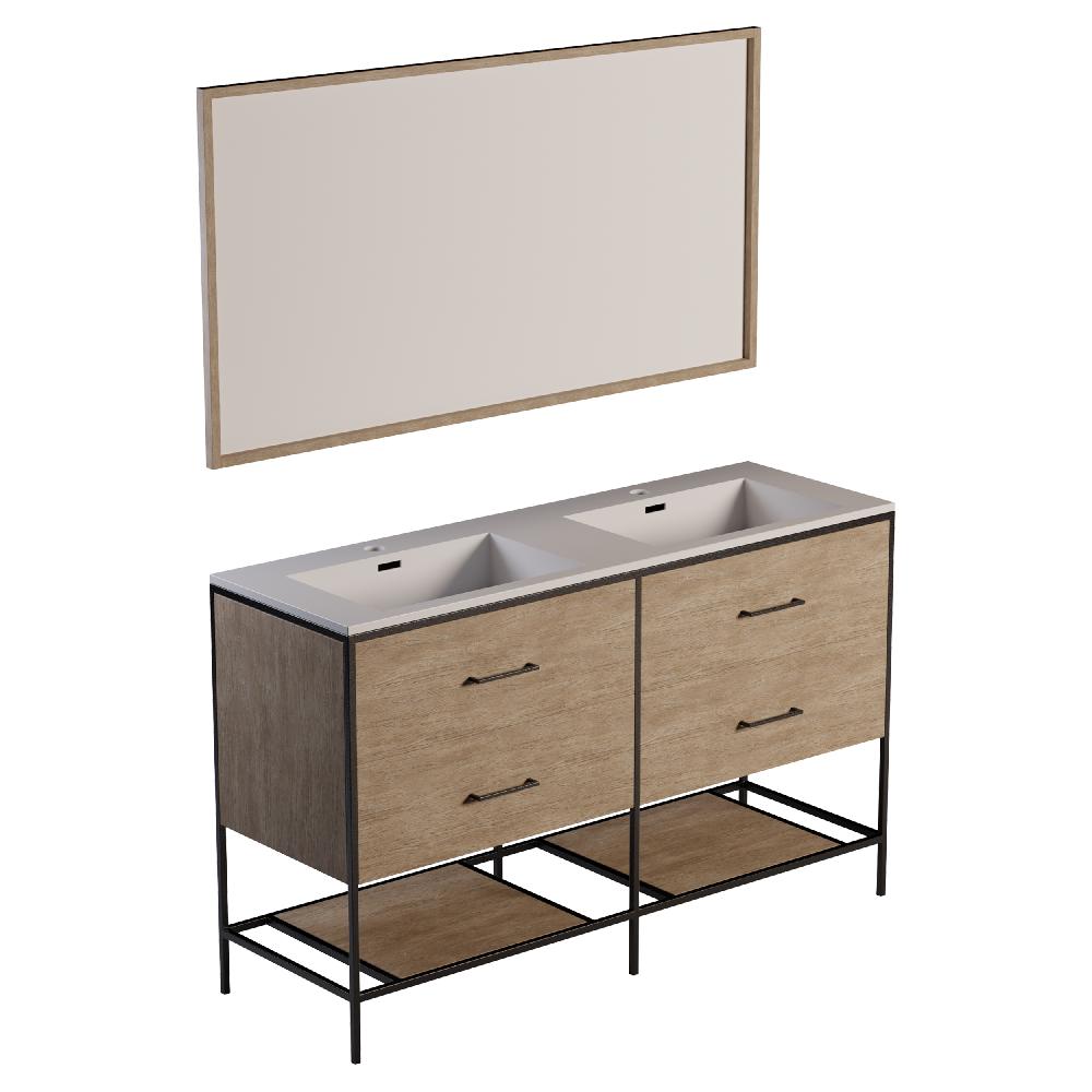 differnz Differnz Industrial badmeubelset – FSC® – 140 cm – forest