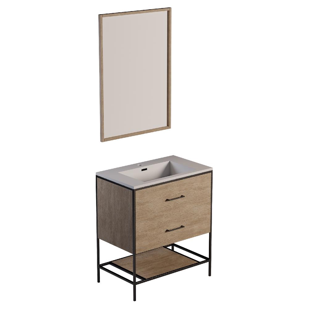 differnz Differnz Industrial badmeubelset – FSC® – 75 cm – forest