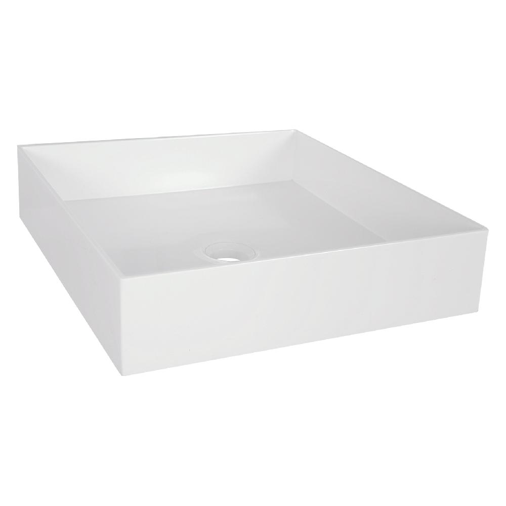 differnz Differnz Jura waskom – 42 x 42 cm – polystone – wit differnz Differnz Jura waskom – 42 x 42 cm – polystone – wit