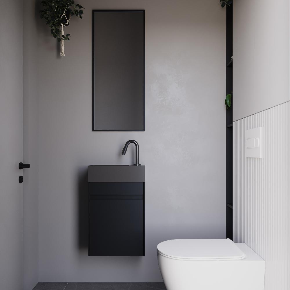 Differnz Differnz Koudwaterkraan – Gebogen – 19 Cm – Gun Metal