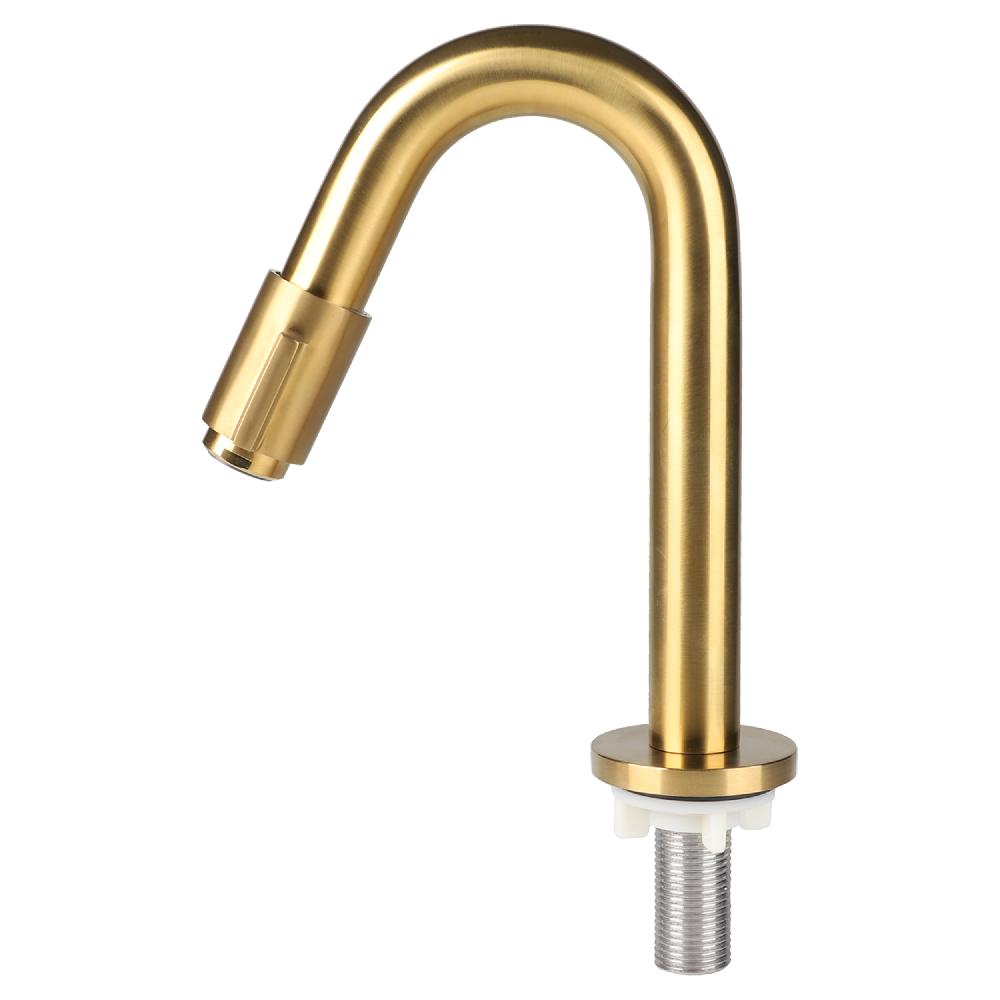 Differnz Differnz Koudwaterkraan – Gebogen – 19 Cm – Mat Goud