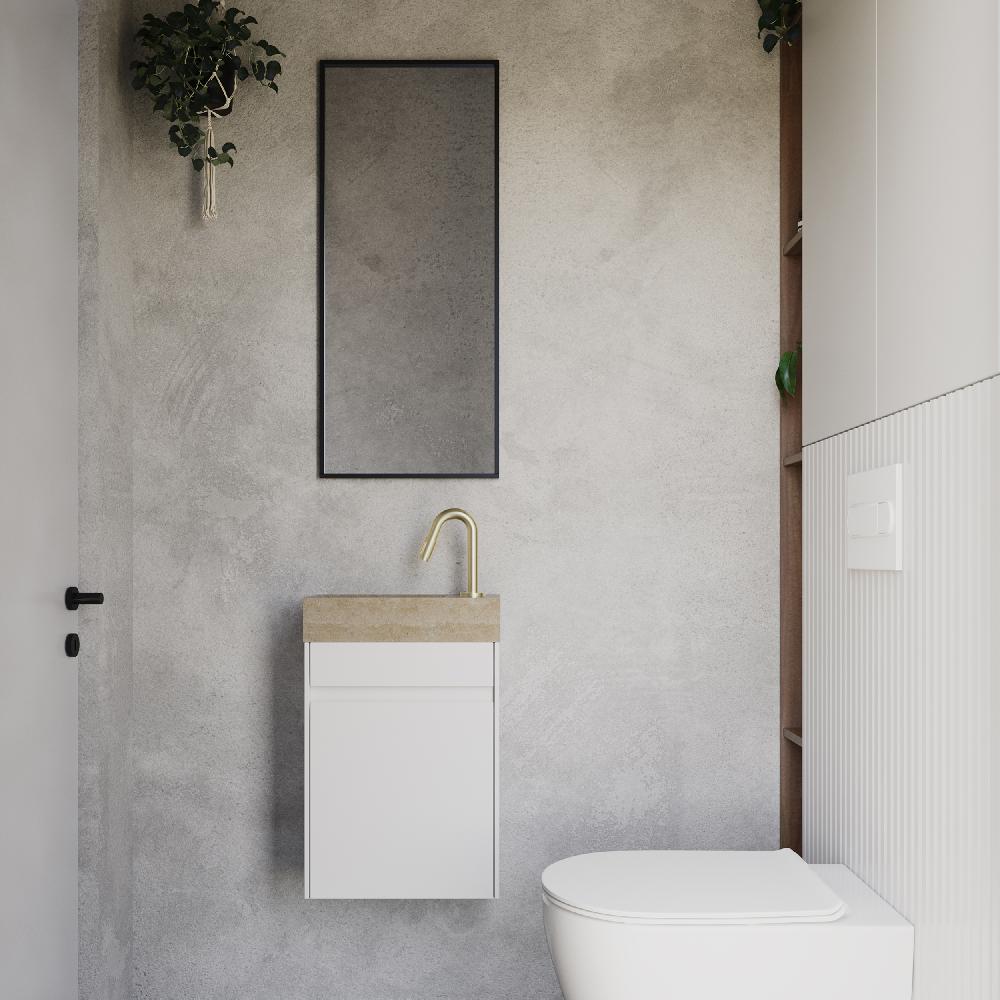 Differnz Differnz Koudwaterkraan – Gebogen – 19 Cm – Mat Goud