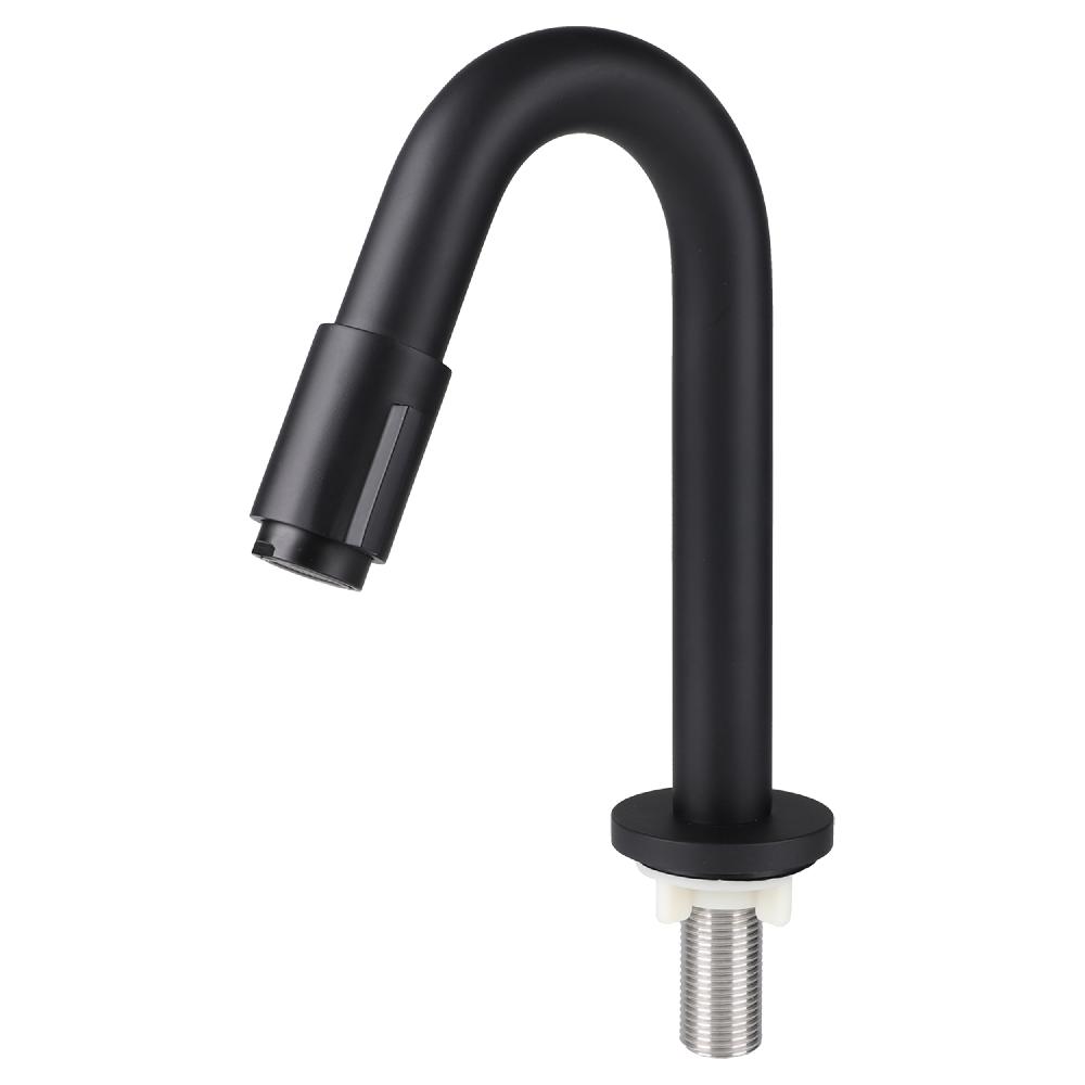 differnz Differnz koudwaterkraan – gebogen – 19 cm – mat zwart