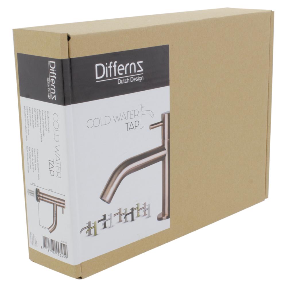 Differnz Differnz Koudwaterkraan – Gebogen – Rood Koper