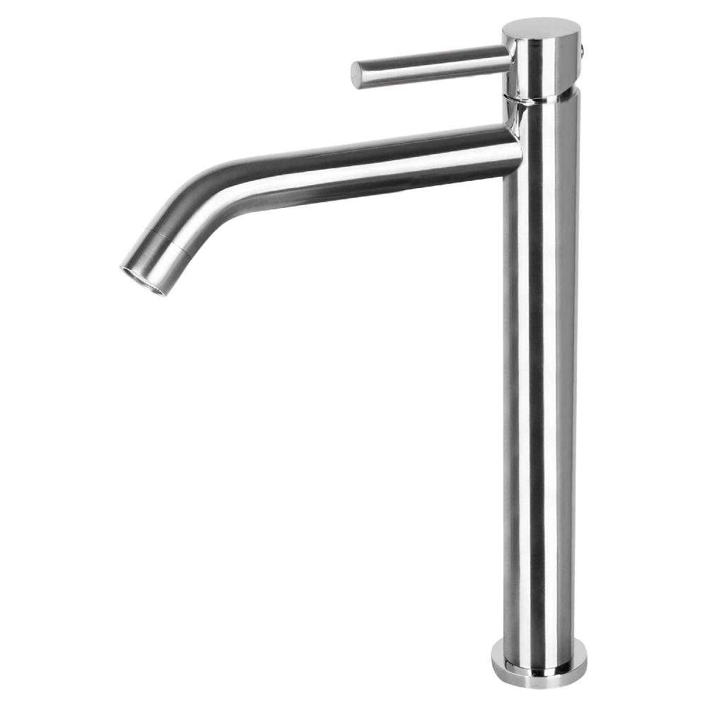 differnz Differnz kraan – koud/warm – hoog – gebogen kraan – mat chroom