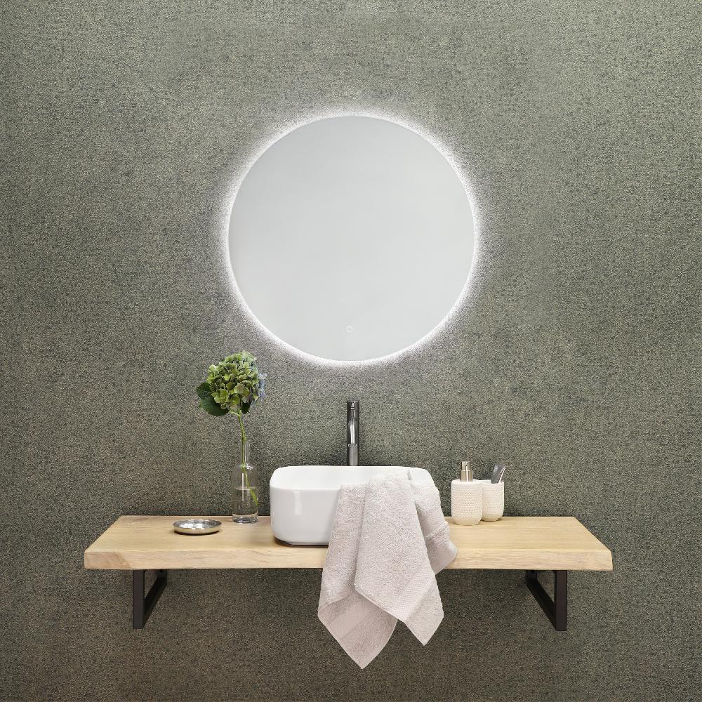 Differnz Differnz LED Spiegel – Rond – Aluminium – 60 X 60 Cm – Zilver