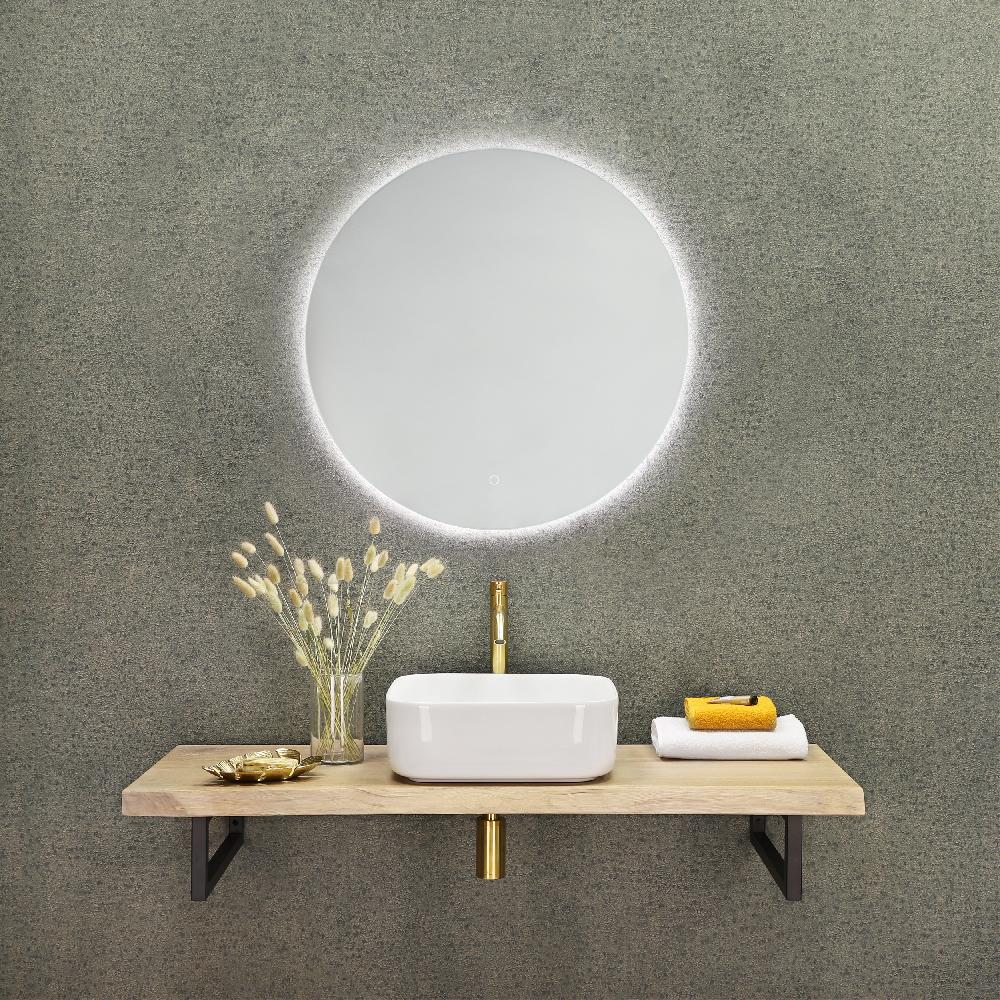 Differnz Differnz LED Spiegel – Rond – Aluminium – 60 X 60 Cm – Zilver