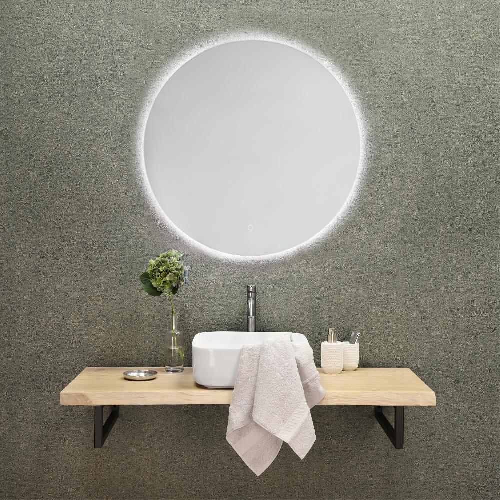 Differnz Differnz LED Spiegel – Rond – Aluminium – 80 X 80 Cm – Zilver