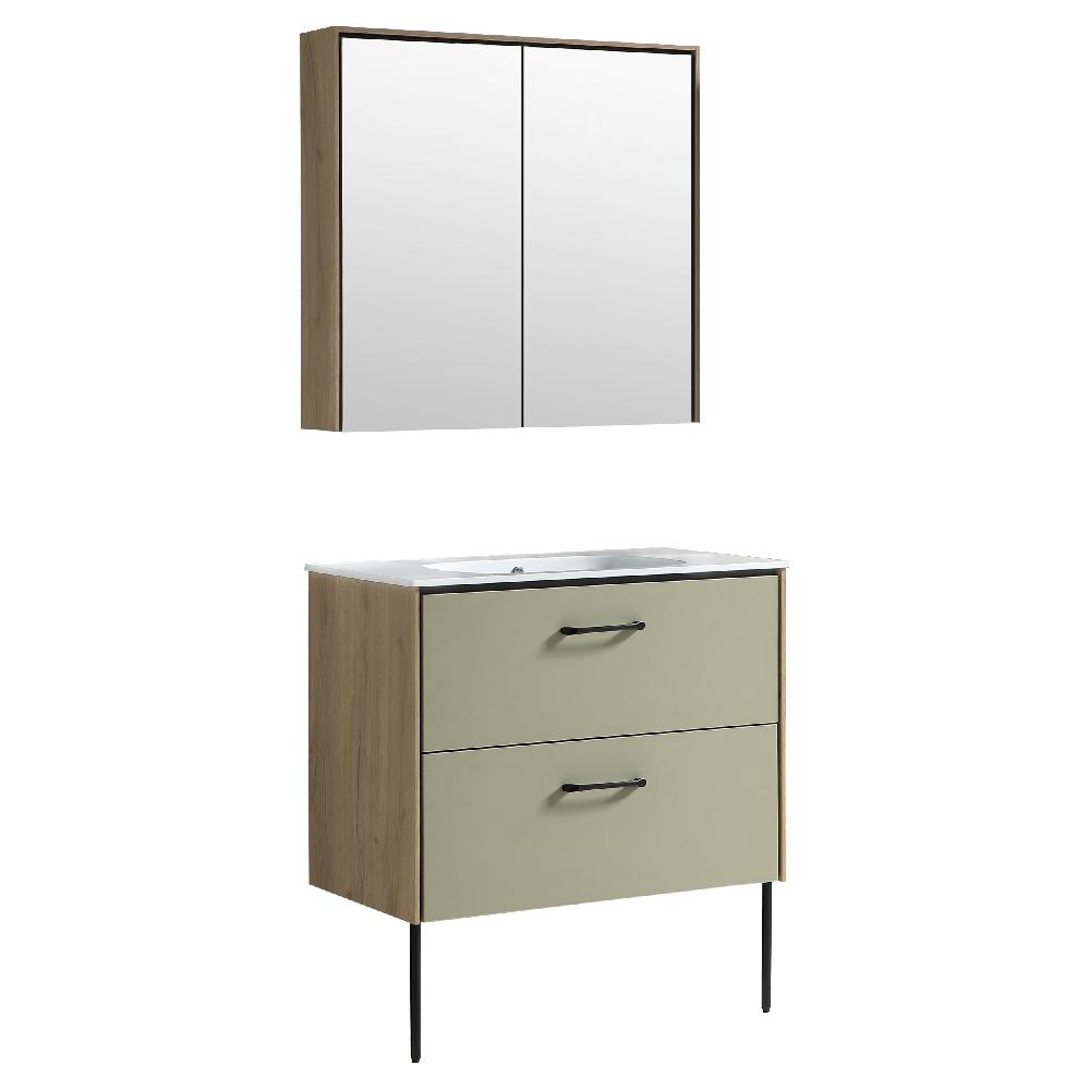 differnz Differnz Legs badmeubelset – 60 cm – groen – FSC®