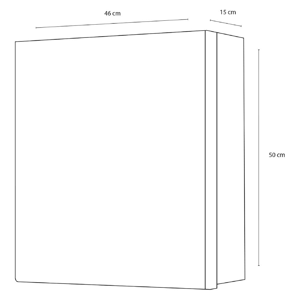 Differnz Differnz Maja Spiegelkast – MDF – 46 X 15 X 50 Cm – Wit