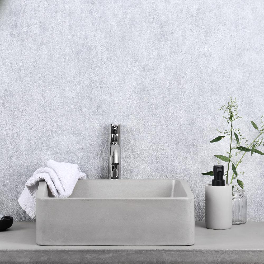 Differnz Differnz Marba Wastafel – Ø 40 Cm – Beton – Lichtgrijs