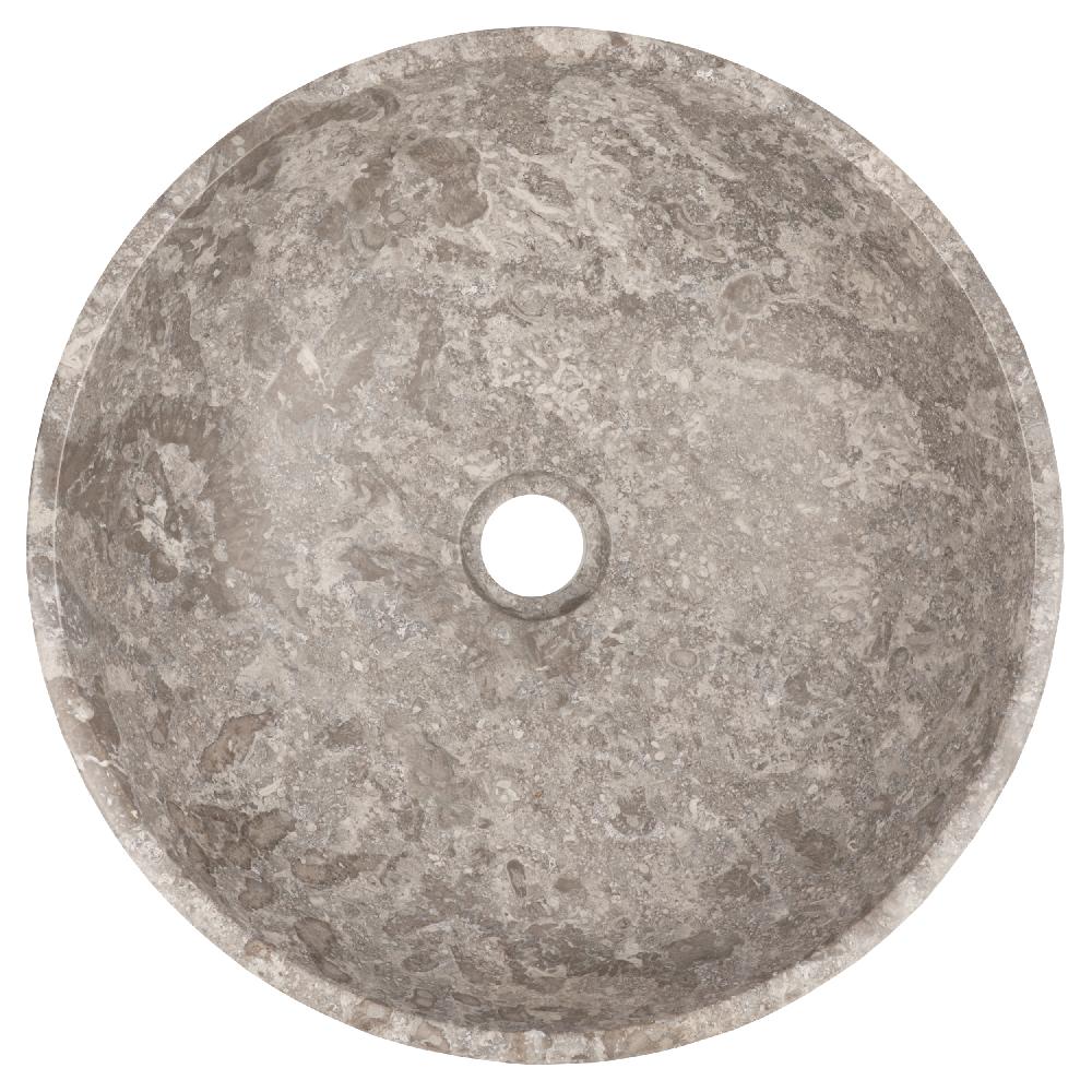 Differnz Differnz Marmor Waskom – Ø 40 X 14 Cm – Marmer – Grijs