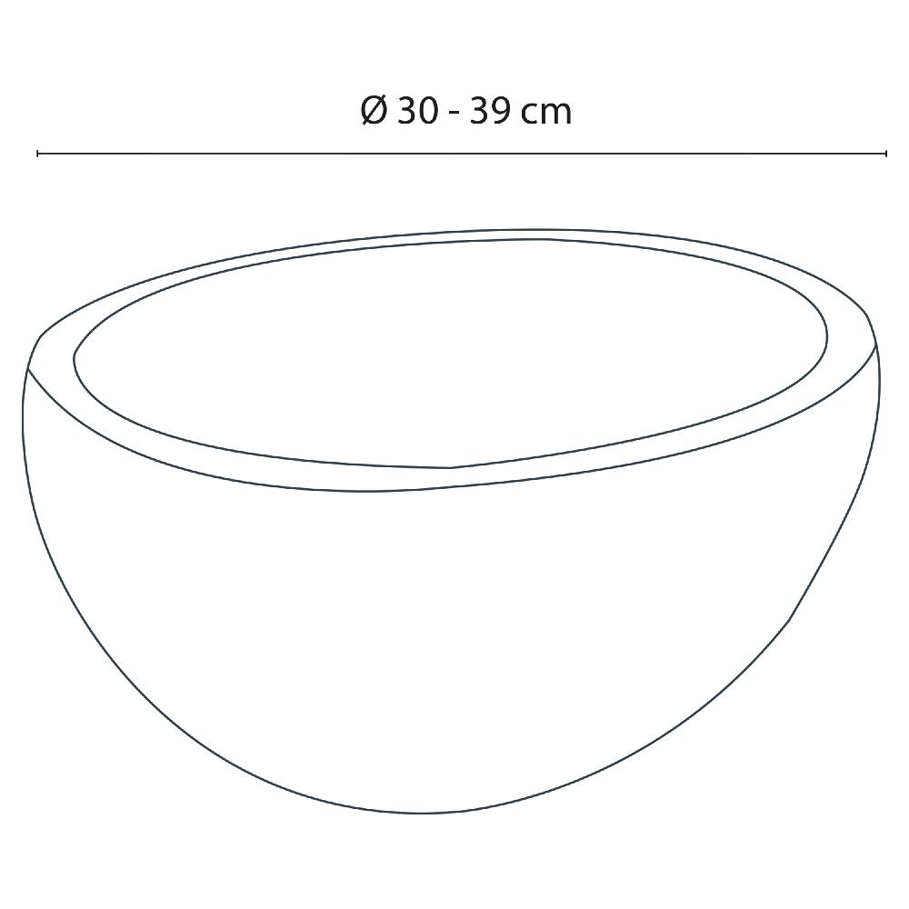 Differnz Differnz Nusa Waskom – Ø 35-39 Cm – Riviersteen
