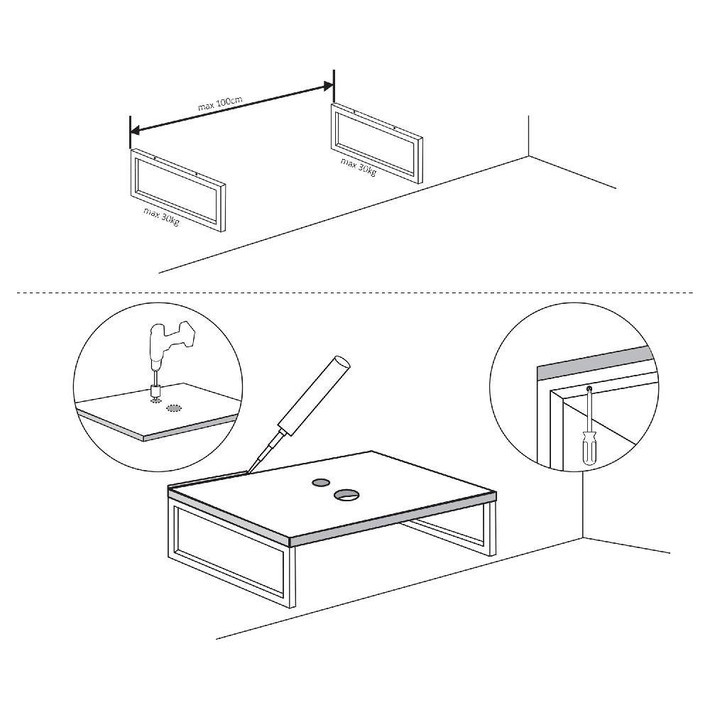 Differnz Differnz Ophangbeugel – Fontein – 23 X 15 Cm – RVS