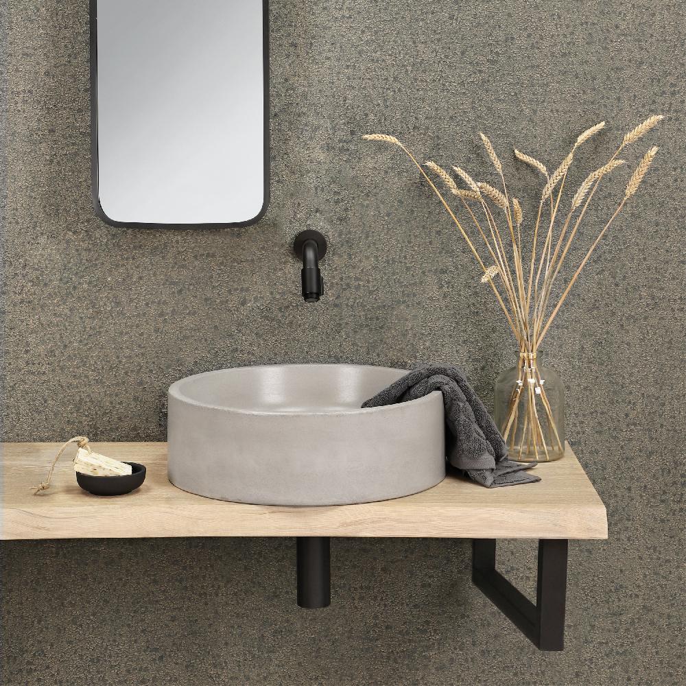 Differnz Differnz Ophangbeugel – Voor Wastafel – 2.5 X 44 X 15 Cm – RVS – Zwart