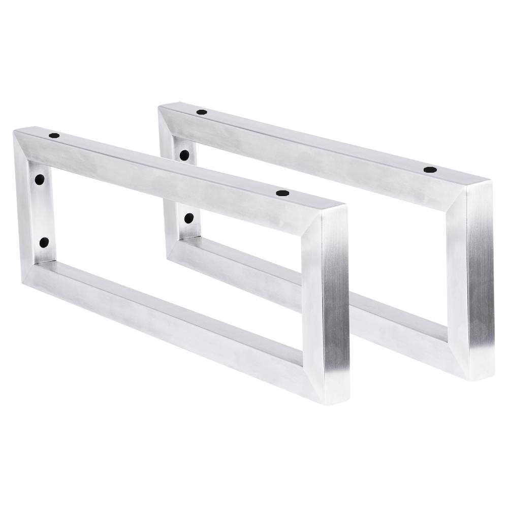 differnz Differnz ophangbeugel – voor wastafel – 44 x 15 cm – RVS – chroom