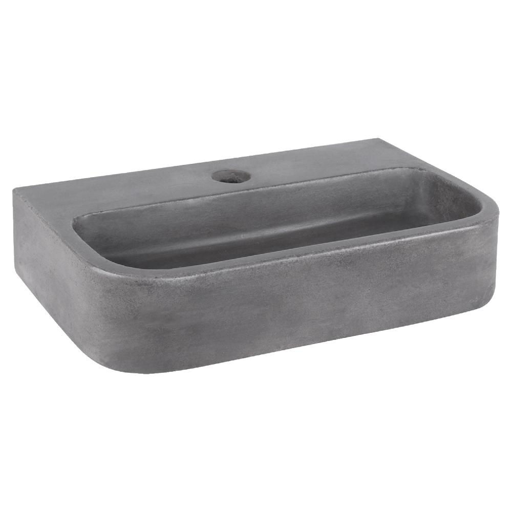 differnz Differnz Ovale fontein – beton donkergrijs – 38 x 24 x 8 cm
