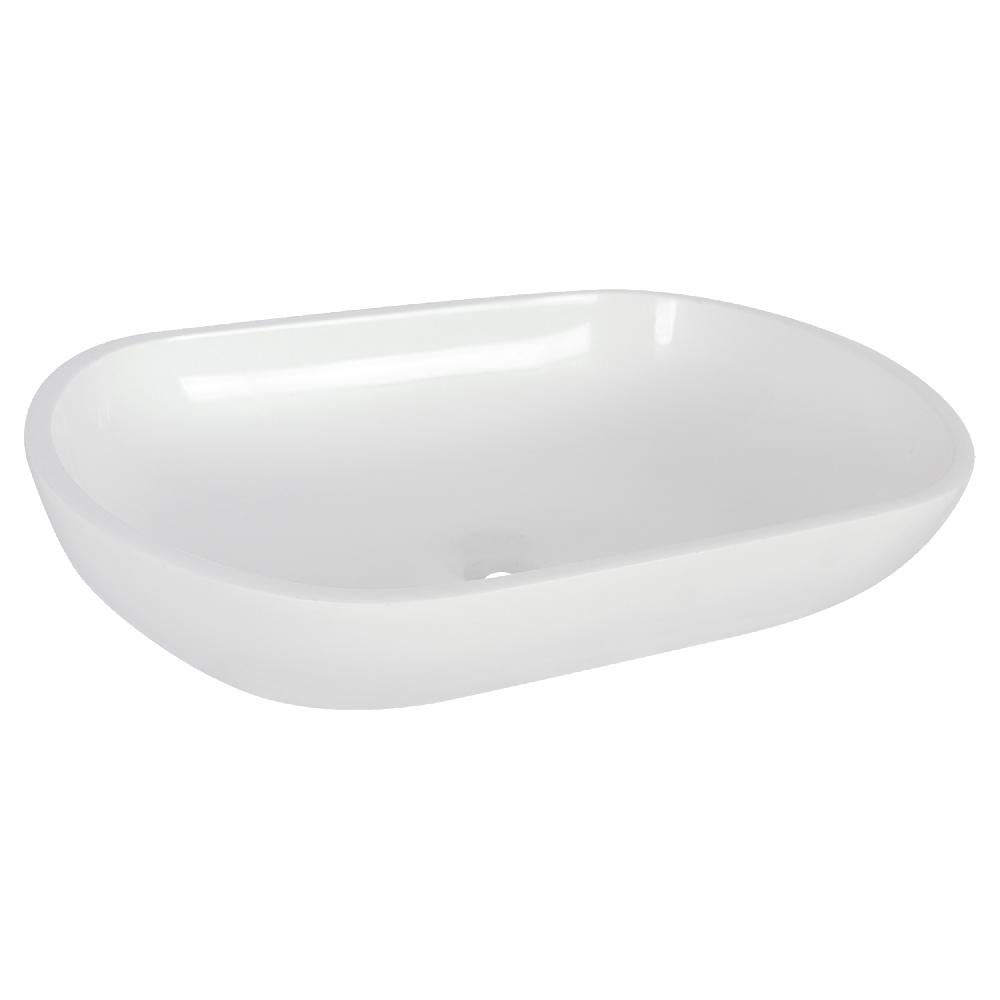differnz Differnz Ovalo waskom – 54 x 34 cm – polystone – wit differnz Differnz Ovalo waskom – 54 x 34 cm – polystone – wit