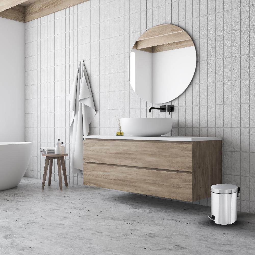 Differnz Differnz Pedaalemmer – 5 Liter – 20 X 27.5 Cm – Chroom